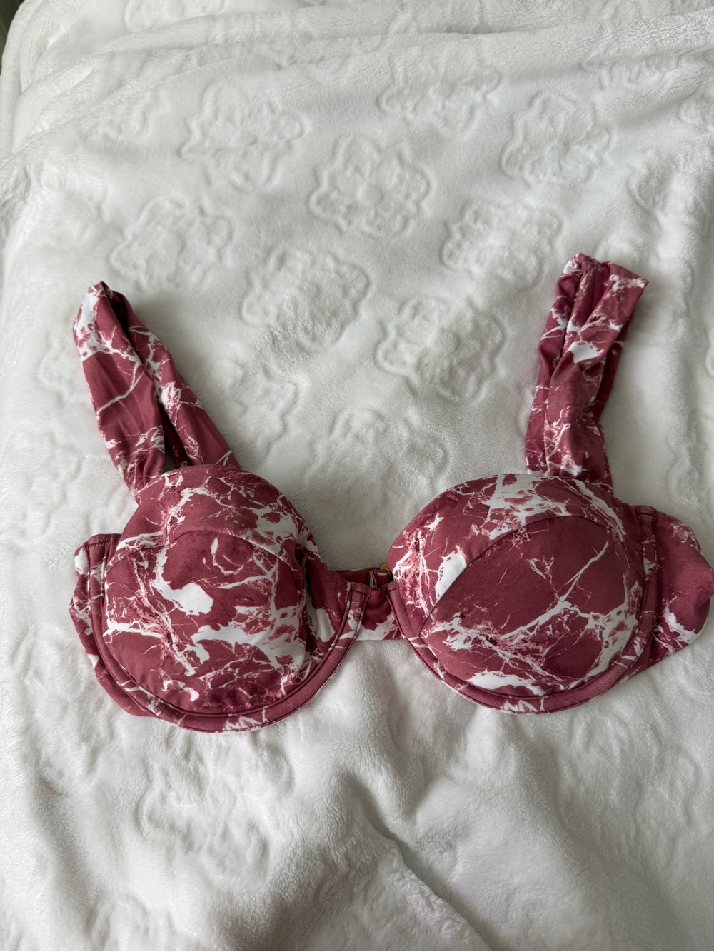 WEWOREWHAT Claudia Bikini Top in Canyon Rose - BELIEVED TO BE A SIZE SMALL
